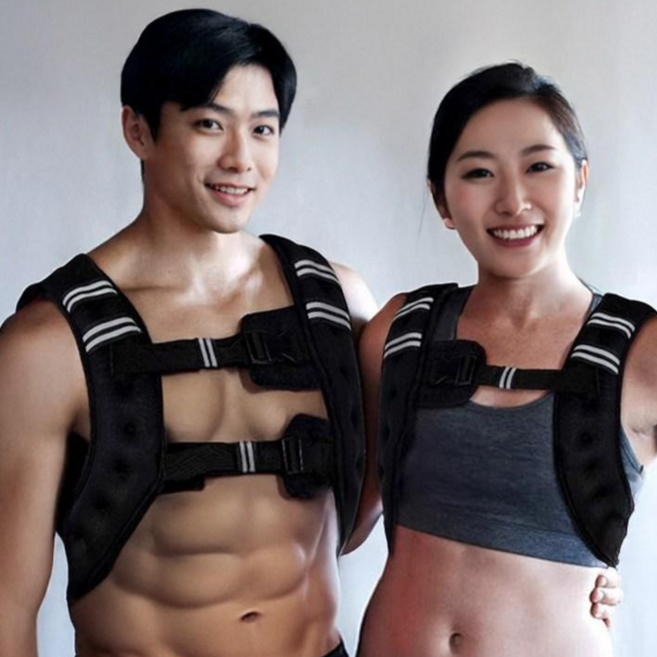 모티버 크로스핏 웨이트 헬스 중량조끼, 블랙, 5kg