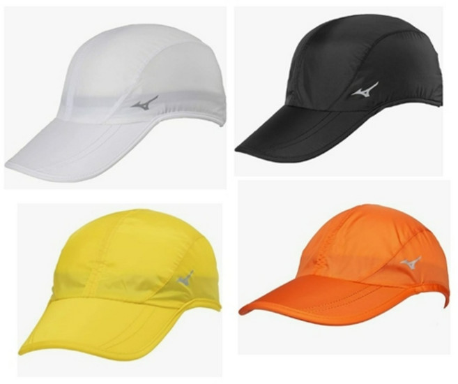 미즈노 마라톤 모자 초경량 러닝캡 재귀반사 탑재 J2MW8501, M 화이트, 화이트, 1개