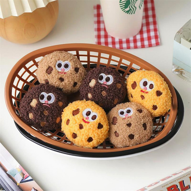 에브리디 귀여운 초코칩 쿠키 키링, 1개, 단호박 쿠키