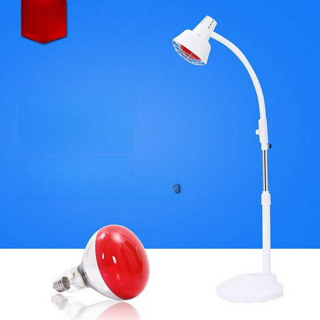 더블헤드 원적외선 온열기 뷔페 적광 데스크 적외선조사기, 275W 레드 라이트 수동 온도조절 바퀴 없음, 100-300W