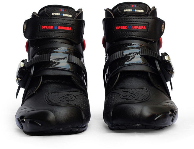 BOSUN 오토바이부츠 전문 오리지널 라이딩부츠 오토바이 레이싱화 라이더신발 안전 편안성 통기성 사계절 적용, 블랙