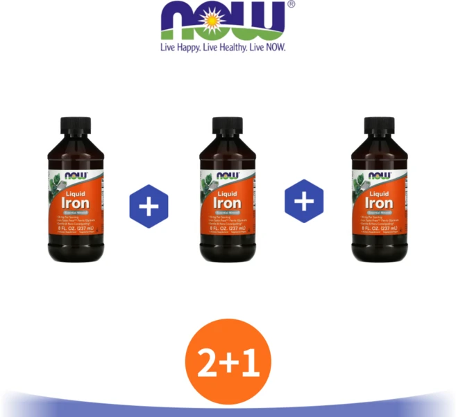 나우푸드 액상 철분 237ml Iron 필수미네랄 3세트 - 쿠팡