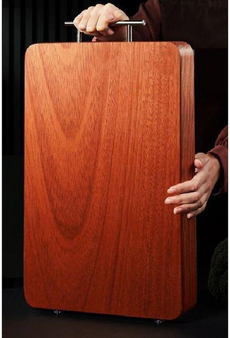 순수 수입 장미나무 도마 남미수입 전체 목재 주방 두꺼운 가정용 원목 양면 대형, 정사각형, 1개