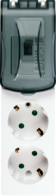 지구전기 세이프탭 국산 고용량 배선차단용 멀티탭 2구 안전접지 16A 250V, 1개, 화이트 SFM0215W, 1.5m