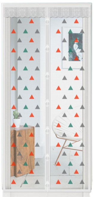 자석모기장현관 방문용 모기장 방충망 문발 원터치 도어방충망 여름 도어모기장 방문형, (현관용)120x210 블루