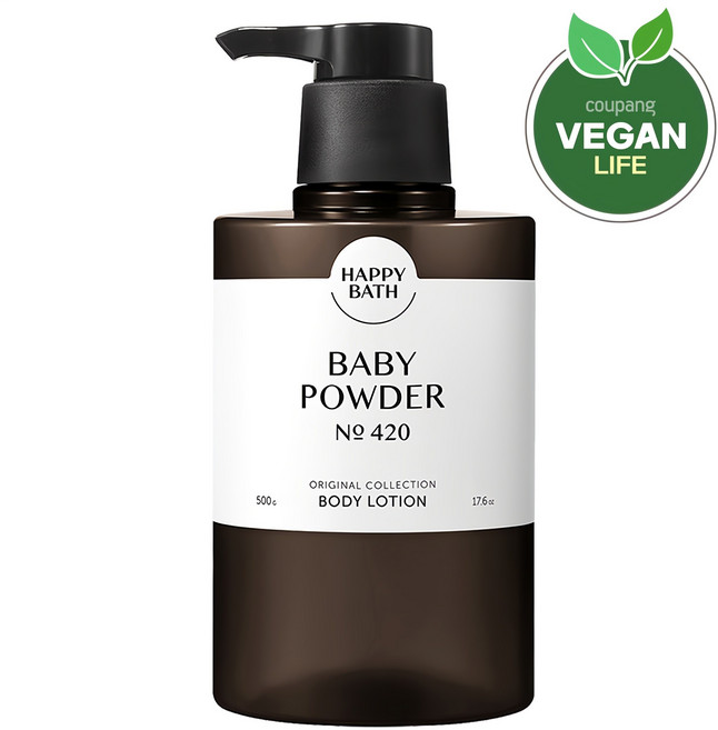 해피바스 오리지널 컬렉션 바디로션 베이비파우더향, 500g, 1개