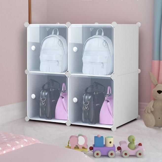 조립식 DIY 핸드백 가방 소품 보관함 확장 가능 정리함, 6칸(2열3층)