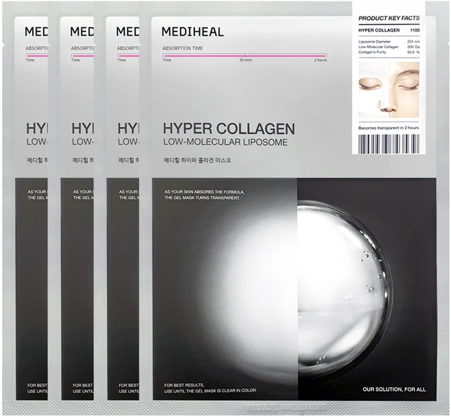메디힐 하이퍼 콜라겐 겔 마스크, 4개입, 35g, 1개 - 쿠팡