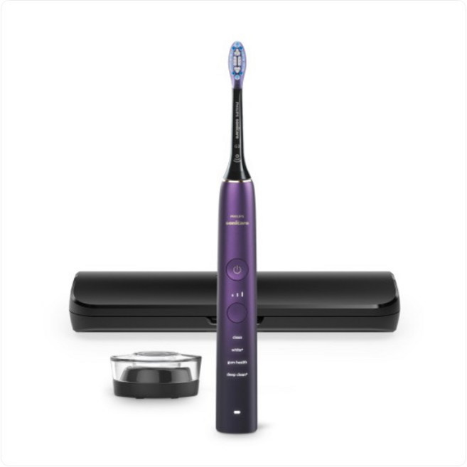 필립스 다이아몬드클린 9000 스페셜 에디션 전동칫솔, HX9911/74, 퍼플블랙, 1개