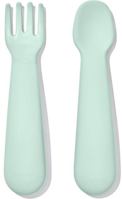 어린이식기 이유식스푼 OXO 토트 미니 포크 & 스푼 세트 – 오팔, Opal, 1개