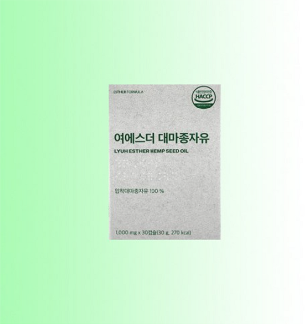 에스더포뮬러 대마종자유 1000mg x 30캡슐, 30정, 5개