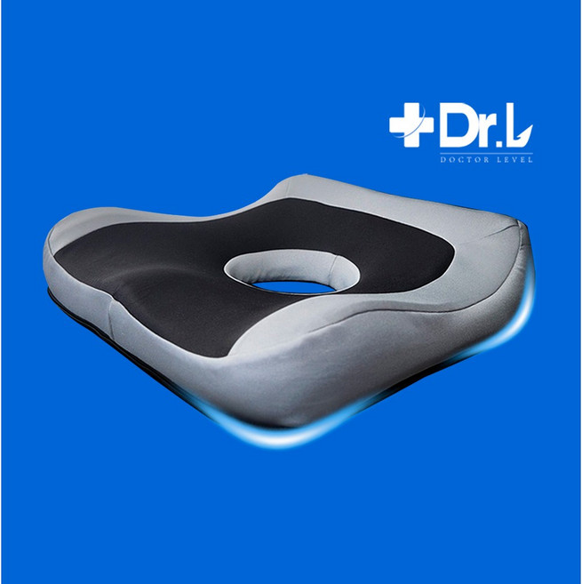 4세대 고압축 메모리폼 닥터레벨 기능성 도넛방석 치질방석, 1개