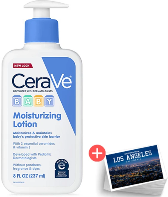 세라비 베이비 모이스처라이징 로션 237ml +포스트 카드 세트, 1개 - 쿠팡
