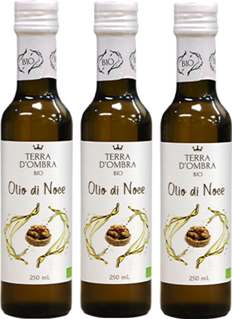 이태리산 유기농 호두기름 100% 호두오일, 250ml, 3개