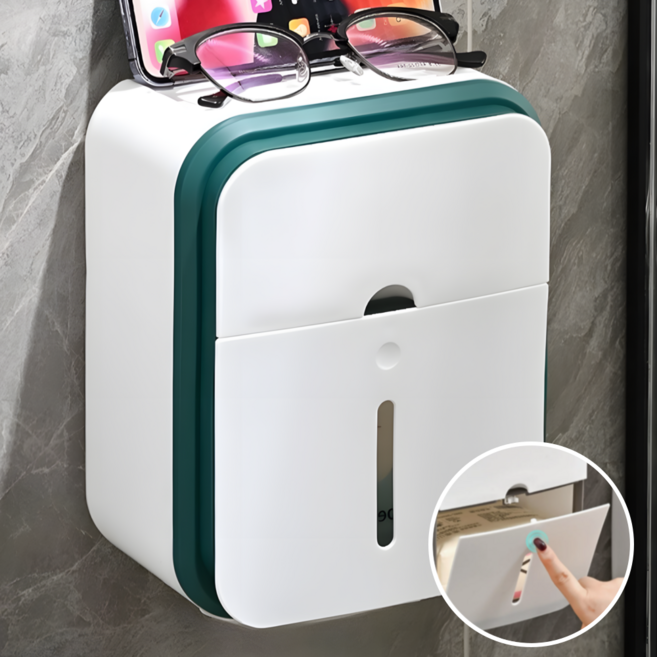 루바르 무타공 시크릿 생리대 보관함, 1개, 화이트그린