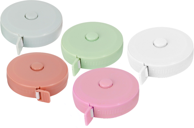 1.5米 迷你伸縮量衣軟皮尺/布尺 (A0218/一鍵伸縮), 1個