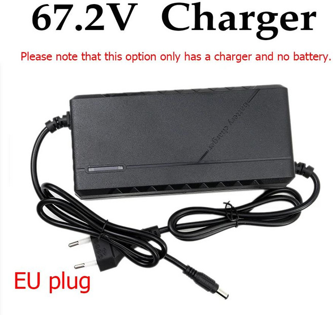 충전식 리튬 배터리 팩 BMS 포함 고출력 리튬 이온 배터리 30A 16S8P 60V 30000mAh 1000W 1500W 2000W, 02 1 Charger, 01 CHINA, 1개