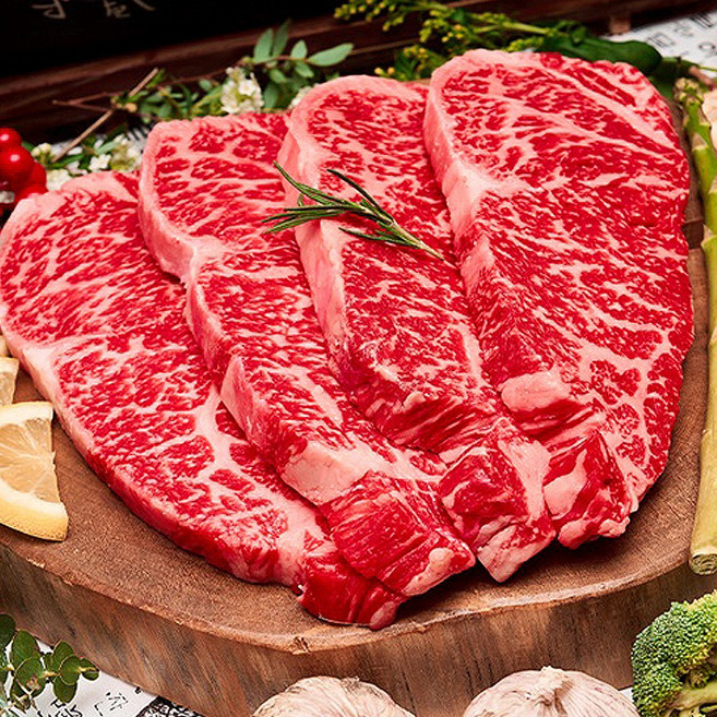 부드러워 입안에서 사르르르~ 녹는 그 맛! 한우 채끝 스테이크 200g x 5팩 1kg, 1개, (국내산 한우 채끝)1kg