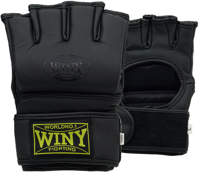 위니 MMA 글러브 PU 무광 블랙 UFC 그래플링 격투 장갑 무에타이 종합격투기, 화이트, 1개