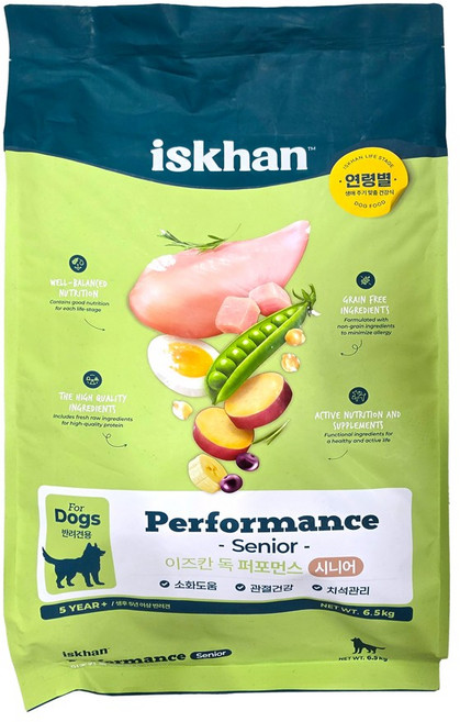 이즈칸 애견사료 시니어 건식, 닭, 6kg, 1개