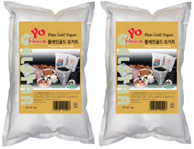 젤스타 요비앙카 플레인 골드 요거트 파우더 1kg 2개세트, 2개