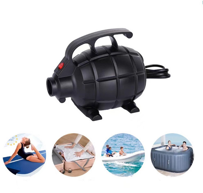 휴대용 미니 수류탄 에어펌프 블랙 SH-302 220V 600W, 1개