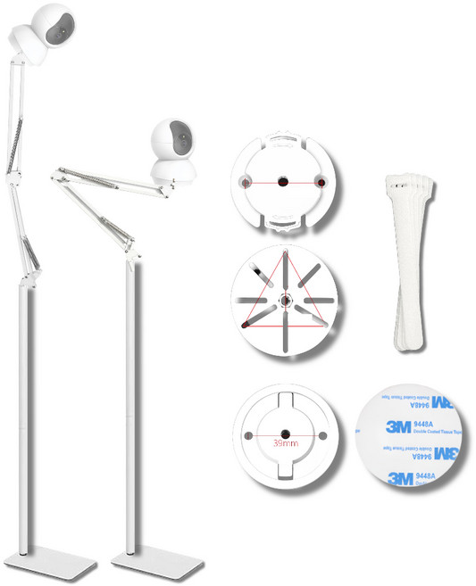 캐시풀 홈캠 스탠드 200cm 거치대 가정용 베이비캠 펫캠 100%호환, 1개, 화이트