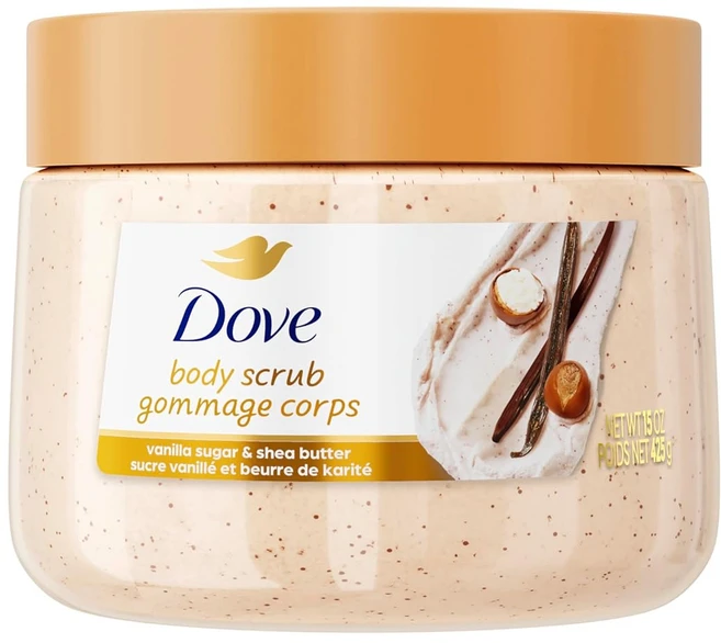 도브 Dove 바닐라 슈가 앤 시어버터 바디 스크럽, 1개, 425g - 쿠팡