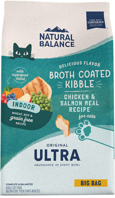 내추럴발란스 그레인프리 인도어 닭고기&연어 고양이 사료, 닭, 6.8kg, 1개