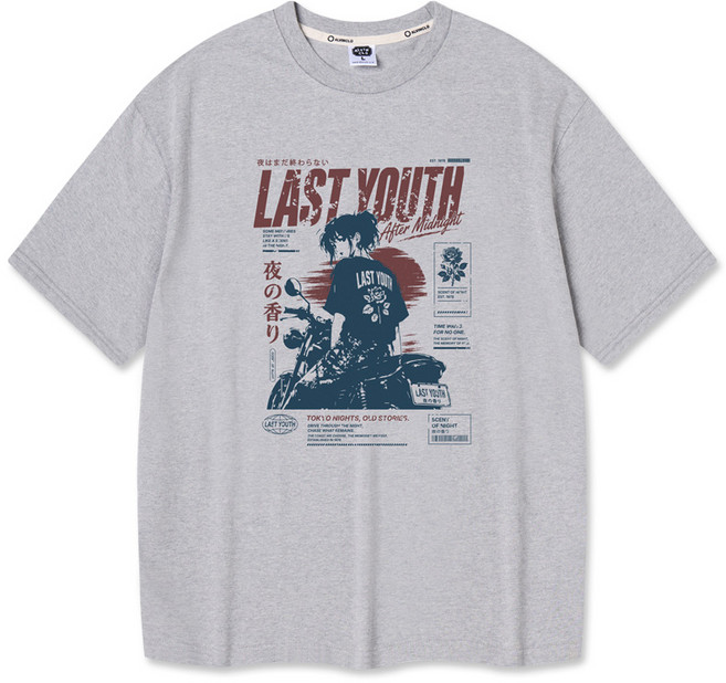 앨빈클로 남녀공용 LAST YOUTH 반팔티 AST3677