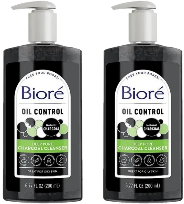 비오레 딥 포어 차콜 클렌저 Biore Deep Pore Charcoal Cleanser, 2개, 200ml - 쿠팡
