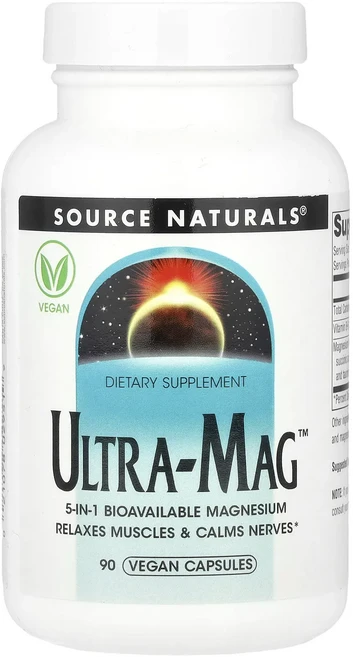 가을이벤트 Source Naturals Ultra-Mag™ 베지 캡슐 90정 특별한할인, SourceNaturalsUltraMag베지캡슐90정, 1개 - 쿠팡