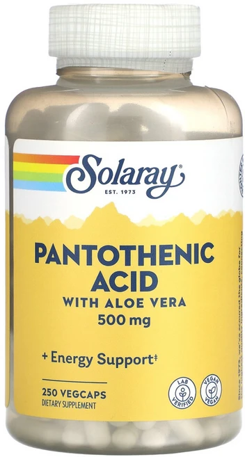 솔라레이 판토세닉 애시드 500mg 베지캡, 1개, 250정 - 쿠팡