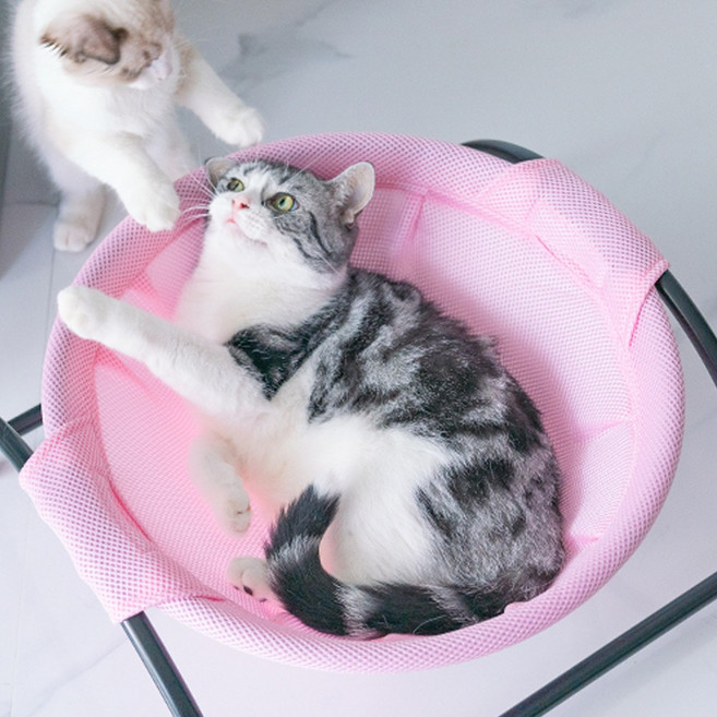 애구애구 강아지 고양이 침대 해먹, 3.침대 해먹 둥지 핑크