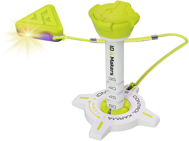 LED골프티 분실방지 티높이조절 컨트롤 카르마 골프티꽂이, 옐로우, 1개