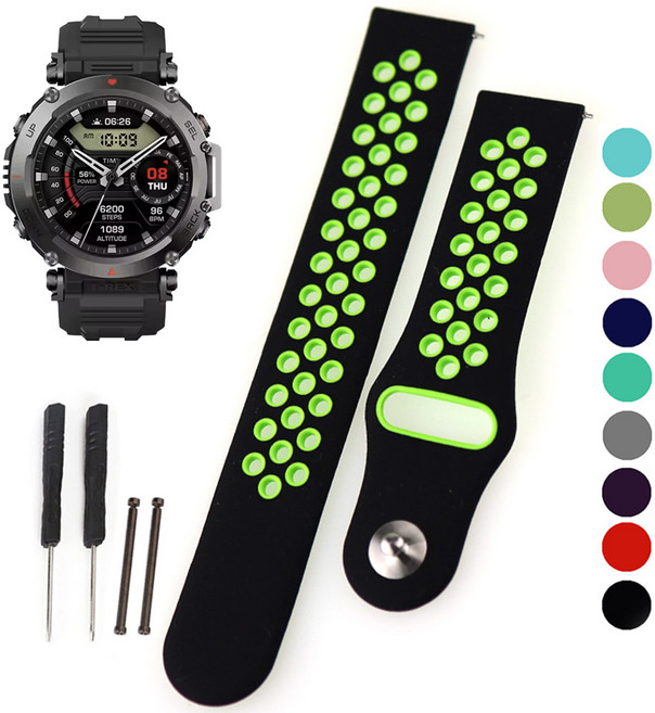 어메이즈핏 티렉스 울트라 커넥터스트랩 스포츠 우레탄 원터치 호환밴드, 09 GRWH22, 1개