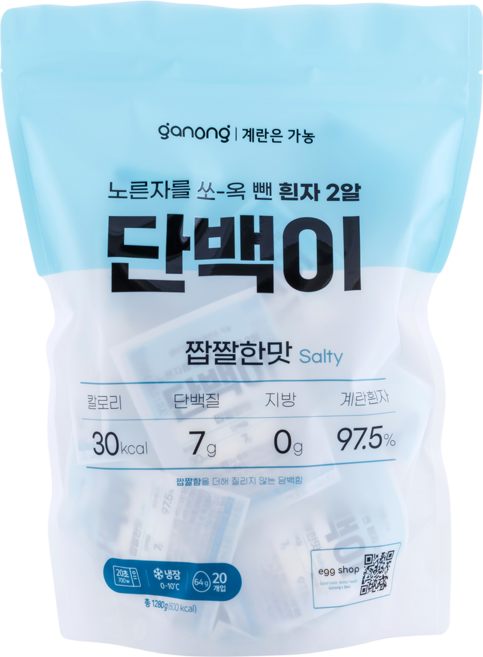 가농 단백이 짭짤한 맛 40개입(에그 프로틴), 2개, 20구