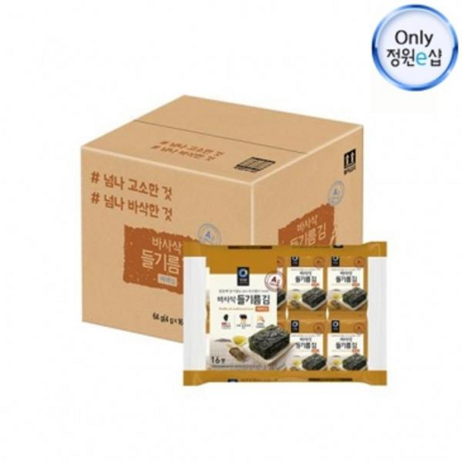 정원 청정원 들기름 바사삭김 256g 1개