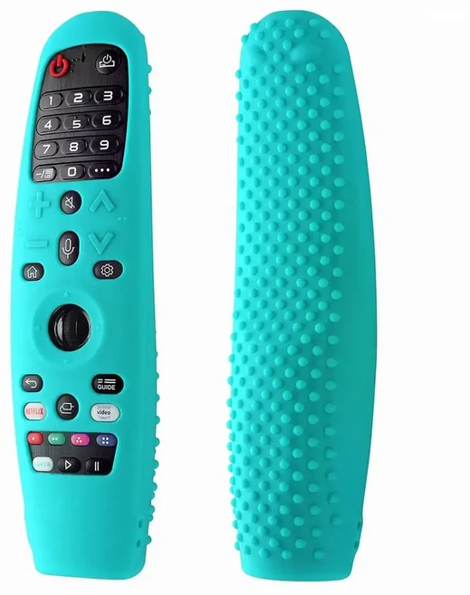 부드러운 실리콘 원격 제어 케이스 커버 LG 스마트 TV 매직 AN-MR20GA 19BA 18BA 650A 600 용 충격 방지 교, 01 Mint Green