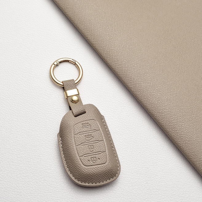 현대 현대 차량 전용 A4타입 신형 스마트키 가죽 케이스 더뉴 캐스퍼 쏘나타 아반떼 투싼 아이오닉 호환, 현대/A4 타입, 에토프그레이