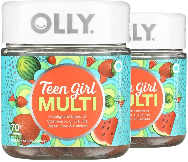 올리 틴 걸 멀티 비타민 베리 멜론 베스티 70구미젤리 2개 - 쿠팡