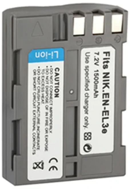 1500mAh EN EL3e 배터리 ENEL3e EN-EL3e 니콘 ENEL3E EN EL3E D30 D50 D70 D90 D70S D300 EL3E 카메라 배터, 04 1Battery