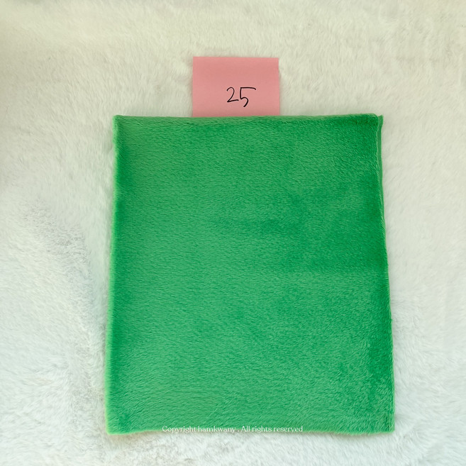 솜인형만들기 인형원단 융털원단 털천원단 5mm, 25.펀그린, 1개