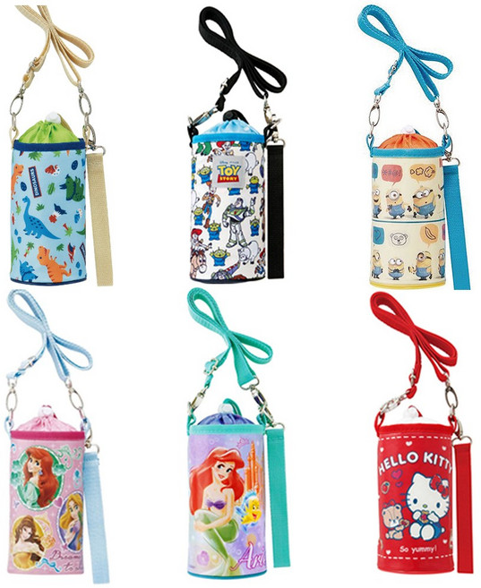 캐릭터 보온보냉 어깨끈 물병 파우치 (어린이 물통 가방 주머니), 03 푸우입체, 1개