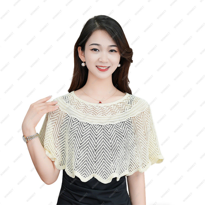 KJIE-408 니트 숄 프리미엄 봄가을 얇은 가디건 여름 외투 자외선 차단 스타일리시 데일리 루즈핏 슬리밍