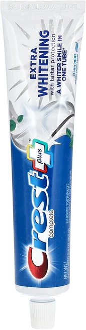 특별한효과 Crest Plus Complete 불소 치약 엑스트라 화이트닝(치석 보호) 클린 민트 153g(5.4oz) 곧일시품절됩니다, CrestPlusComplete불소치약엑스트라화이트닝치, 153g, 1개 - 쿠팡