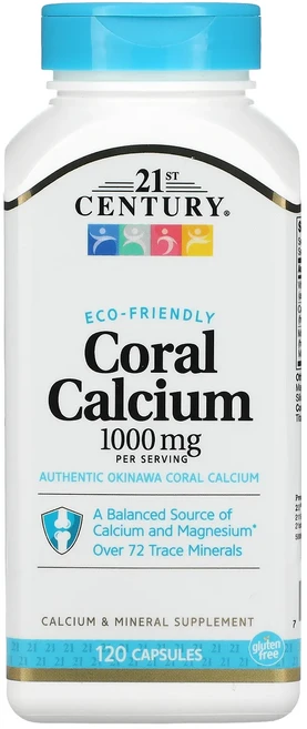 21st Century 산호 칼슘 캡슐 120정, 1개 - 쿠팡