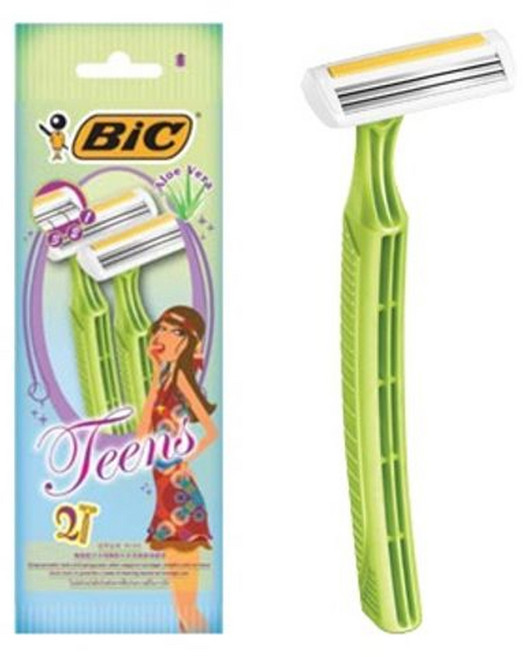 bic 빅 틴즈 일회용 여성 면도기 2P 트윈 레이디 제모기 셀프 제모 면도, 5개, 2개입