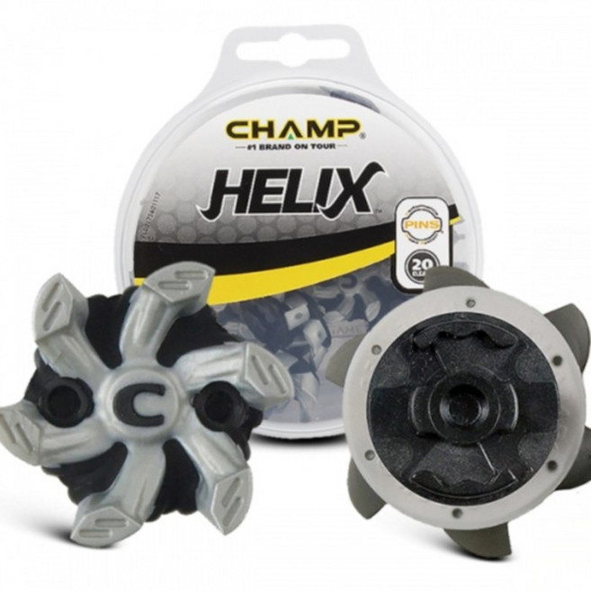 챔프 헤릭스 피트핀 스파이크 20개 1통, 블랙/그레이, 1세트