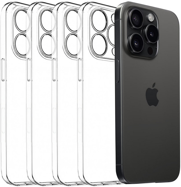 아이엔조이 슬림 카메라 보호 젤리 투명 케이스 4개